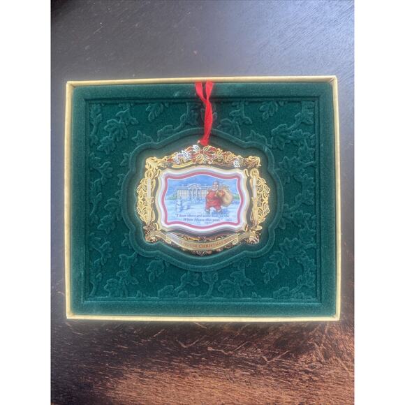 White House Historical Association 2011 Christmas Ornament w/Box - Santa Visits - Picture 3 of 6